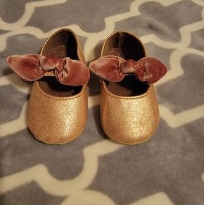 Rose Gold baby shoes